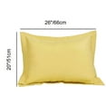 thumbnail image 2 of PiccoCasa Soft 1800 Microfiber Oxford Pillowcases 2Pcs, Standard Gold, 2 of 8