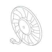 Genuine OE Volkswagen Fan & Motor - 1KM-959-455-E