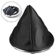 thumbnail image 1 of Cache de Levier de Vitesses en Cuir Noir pour Fiat 500C 2007-2015, 1 of 7
