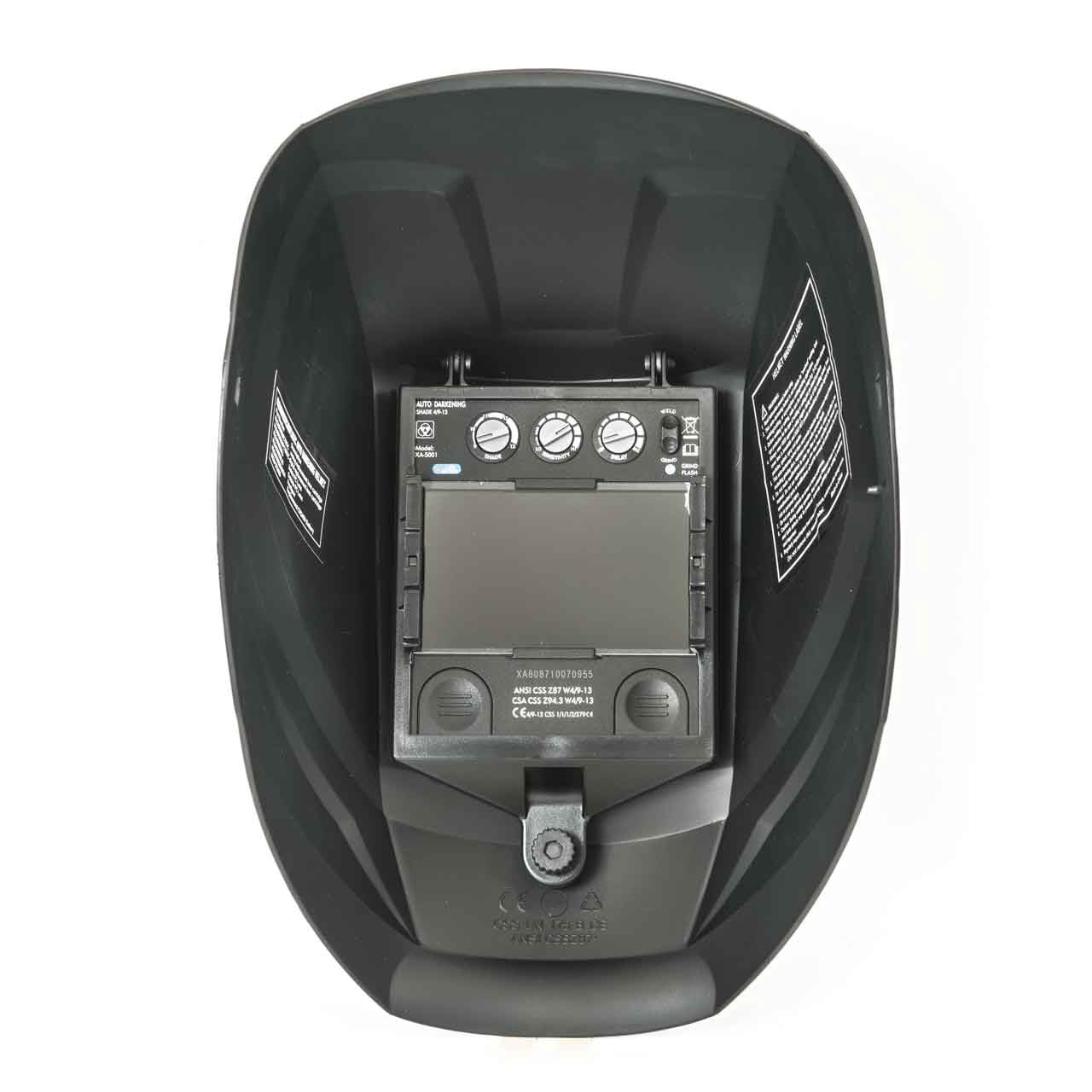 Weldcote Metals Klear-View True Color Auto Darkening Welding Helmet, Black