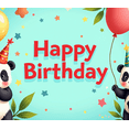 thumbnail image 4 of Colorful Modern Happy Birthday Backdrop Banner Multicolor Graphic Birthday Party Supplies Background Festive Decorations Photography Props, 4 of 4