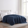 thumbnail image 3 of Beatrice Home Fashions, Down Alt Blanket with Satin Trim, King, Insignia Blue, 3 of 6