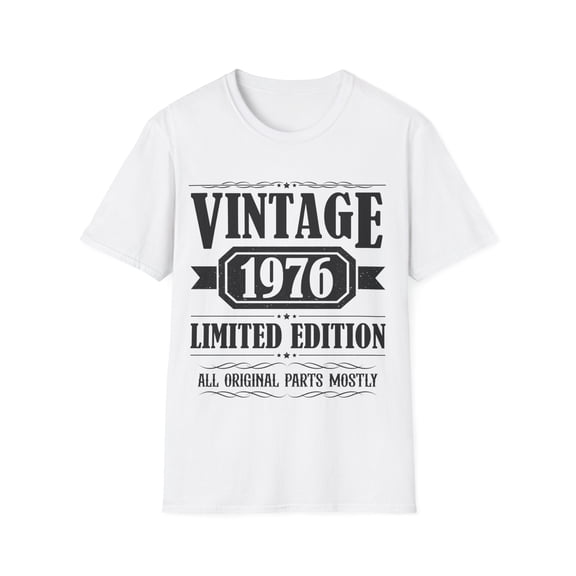 Vintage 1976 T Shirts for Men Retro Funny 1976 Birthday Mens Tshirts