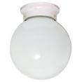 thumbnail image 2 of Nuvo Lighting 63299 - 1 Light Brushed Nickel Frosted White Glass Ball Shade Ceiling Light Fixture (60-3299), 2 of 2