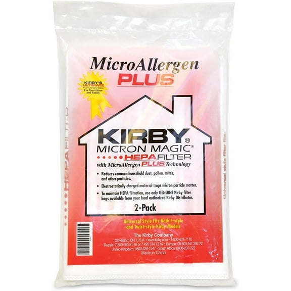 205814 Micron Magic HEPA Filter Plus Bags, 2(Package may vary)