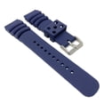 thumbnail image 5 of Bandini 22mm Rubber Watch Strap for Seiko Watch Band, 22mm Rubber Watch Band, Replacement Dive Watch Band for Original Seiko Watch Bands, Curved Lines - Blue Diver Rubber Watch Bands for Men, 5 of 6