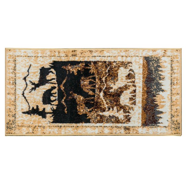 Furnish My Place Pine Moose Lodge Rug 7ft 8in X 11ft Multicolor Mountain Area Rug With Designer Border Animal Pattern Jute Backing Rustic Theme Decor Walmart Com Walmart Com