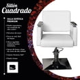 thumbnail image 2 of Silla Sillon de Barberia Hidraulico Estetica Salon Giratorio blanco Big Room BSSBCH000001, 2 of 7