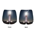 thumbnail image 6 of Goofa Peggy's Cove Lighthouse Printed Women 2 in 1 Running Shorts,Quick Dry Athletic Workout Shorts,High Waisted Athletic Shorts with Liner Pockets-Large, 6 of 9