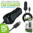 thumbnail image 5 of Cellet Car Charger for Samsung Galaxy A14 5G - 15W Fast Charging Type-C Auto Power Adapter with Extra USB Port - 6 Feet, 5 of 9