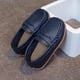 thumbnail image 2 of Negro Plato Vestido Zapatos Niños de las Niñas Cuatro Estaciones Estilo Británico de Color Sólido de un Pie Suave-Suela Mochilas Vestido de Cuero Falso, 2 of 9
