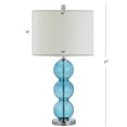 thumbnail image 5 of JONATHAN Y Bella 27" Glass Triple-Sphere LED Table Lamp, Sky Blue/Chrome (Set of 2), JYL1070C-SET2, 5 of 7