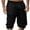355#Black, variant on GXIPO Cargo Shorts for Men Big and Tall, Elastic Waist Casual Shorts, Stretch Work Hiking Pants with Zipper Pockets Coffee M