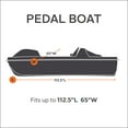thumbnail image 3 of Classic Accessories Lunex RS-1™ Pedal Boat Cover, Fits Pedal Boats 112.5" L x 65" W, Advanced Water-Repellent Ripstop Fabric, 3 of 6