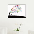 thumbnail image 2 of DIY Fingerprint Tree Painting Wedding Decoration Guestbook Signature Tree Home Party DecorationKids, 2 of 9