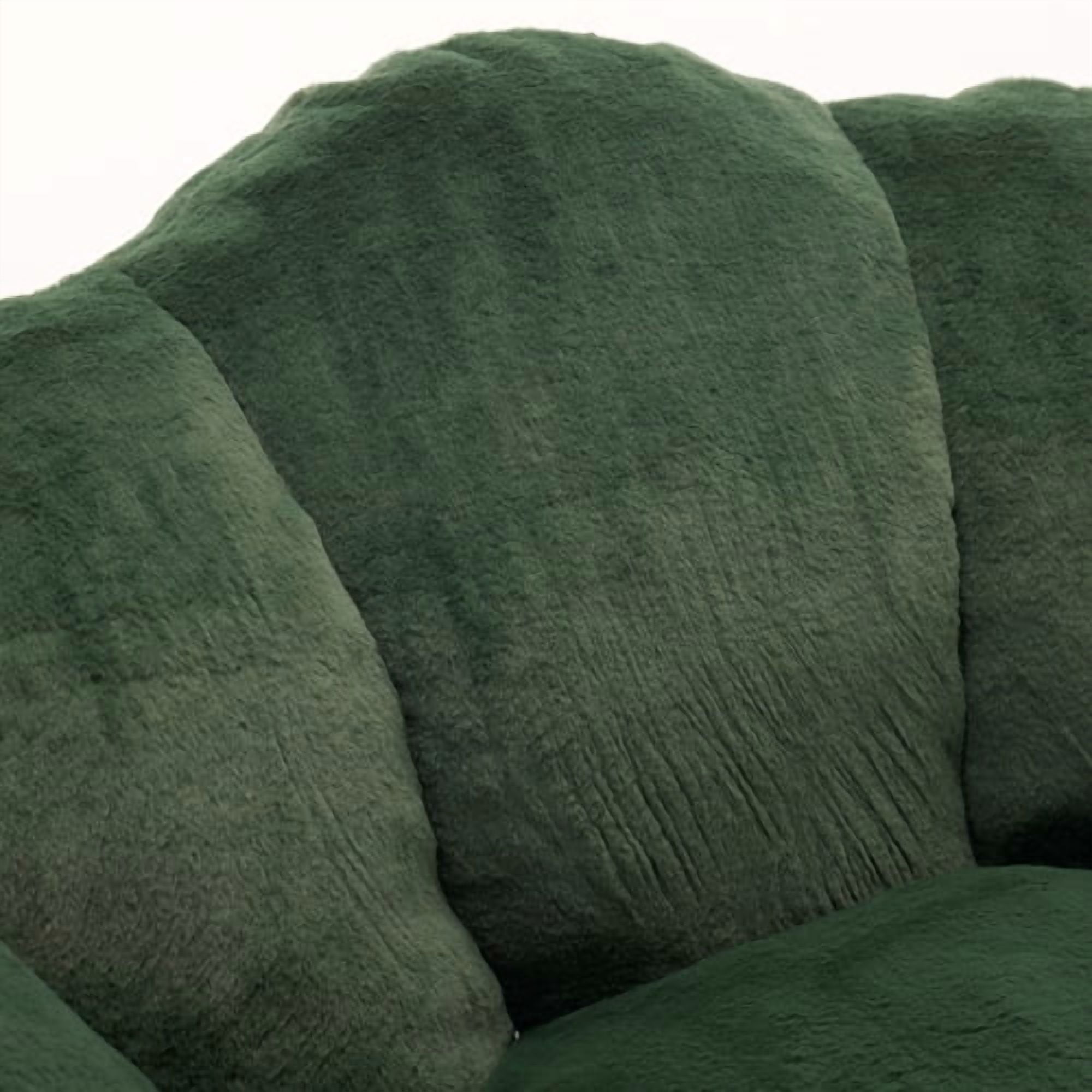 Bean Bag Sofa Lotus type compression – No Assembly, Portable Comfort for Living Room, Bedroom, Green