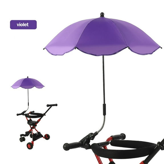 Herrnalise Removable Umbrella Holder & Umbrella for Stroller for Wheelchair(Mount Umbrella)
