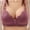 Purple, variant on Samickarr Wireless Minimizer Bras for Women Full Coverage Gathered Up Lingerie Wirefree Comfort Breathable Minimizer Bralettes Adjustable Shoulder Strap Daily Bras
