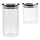 thumbnail image 1 of Kitchen Storage Canister 2Pcs Cylindrical Jar For Food Storage And Preservation With Stainless Steel Lid, 1 of 4