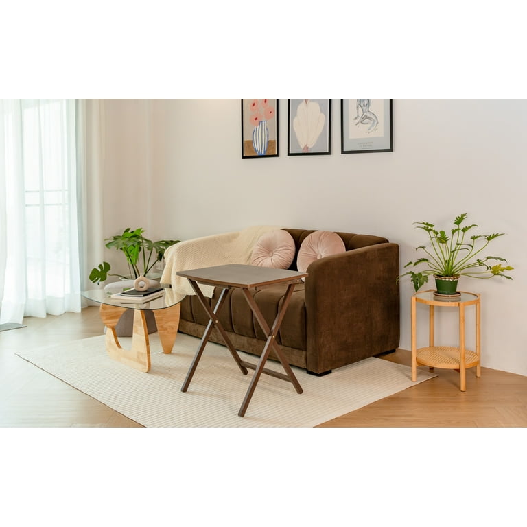 Mainstays Modern Indoor Folding XL Oversized Tray Table in