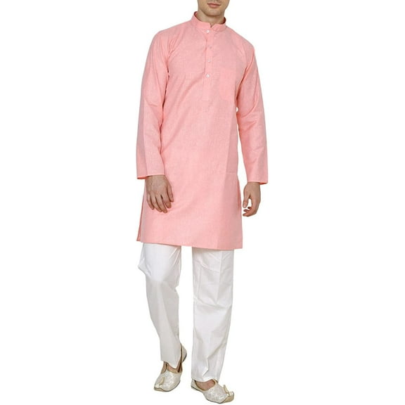 Men's Khadi Linen Kurta Pyjama Set-Basic Wear By Royal Kurta