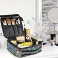 thumbnail image 5 of FORMRS Travel Makeup Bag Large Capacity Train Case Cosmetic Organizer with Adjustable Dividers, Sea Plants Pattern, 5 of 8