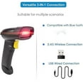 thumbnail image 7 of NETUM Bluetooth 2D Barcode Scanner, 2600mAh Wireless QR Bar Code Reader Work for POS Inventory Library Compatible with Smart Phone Tablet Windows Mac（Black）, 7 of 7