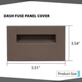 thumbnail image 2 of CROSSDESIGN Brown Fuse Panel Cover Trim Fit for Chevy & GMC Truck 1988-1994/Chevy Blazer & Suburban 1992-1994/GMC Yukon & Suburban 1992-1994, 2 of 12