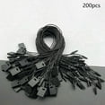thumbnail image 6 of hengtong 200Pcs Hang Tag Strings Clothing Tags Strings Portable Snap Lock DIY Tag Hanging Black, 6 of 9