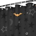 thumbnail image 3 of Halloween Bats and Stars Pattern Shower Curtain 72"x72" ,Bathroom Decorative Shower Curtains Set with 12 Hooks,Modern Waterproof Washable Shower Curtain, 3 of 6