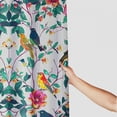 thumbnail image 3 of Orinice Bird Shower Curtain Watercolor Elements Flower Bird Branches Flowers Butterfly Polyester Shower Curtain Set with Hooks 72 X 72 Inches 36x72, 3 of 7