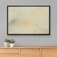 thumbnail image 2 of PixonSign Framed Canvas Print Wall Art Tan Blue Abstract Pastel Landscape Nature Wilderness Illustrations Modern Art Decorative Minimal Rustic for Living Room, Bedroom, Office - 24"x36" Black, 2 of 5