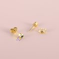 thumbnail image 4 of 12 Pairs Ear Piercing Stud Earrings,Surgical Stainless Steel Multicolor Cubic Zirconia Birthstone Stud Earrings for Piercing Guns 2mm 3mm 4mm, 4 of 7