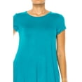 thumbnail image 6 of Women's Casual Short Sleeve Tunic Top With Pockets, 6 of 7