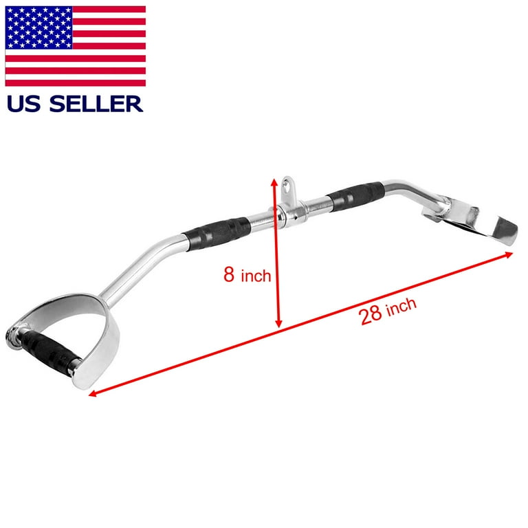 Premium 28 Inch Lat Bar with Curved Design and Rubber Grips Fitness Equipment