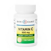 Geri Care Vitamin C 500 mg Dietary Supplement Tablets 100 ct