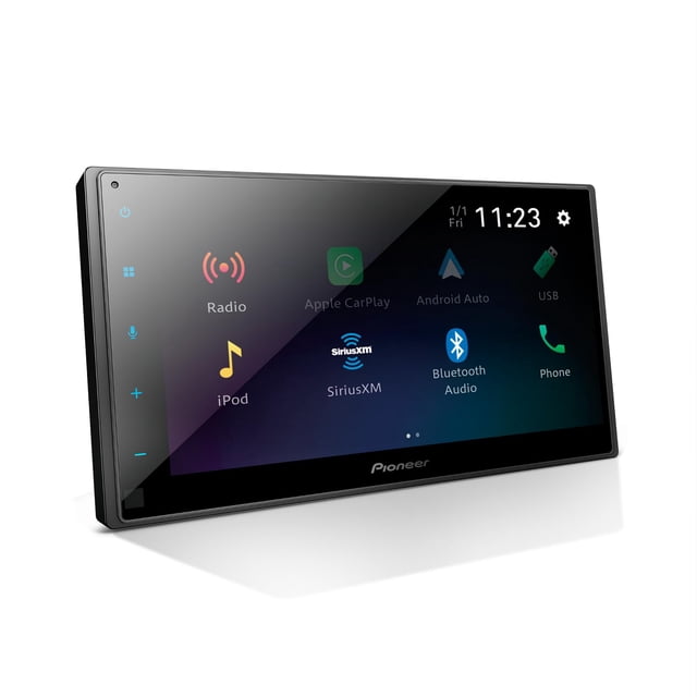 Pioneer DMH-1770NEX Receptor multimedia digital de doble DIN, Apple CarPlay y Android Auto con cable, pantalla táctil capacitiva de 6,8"