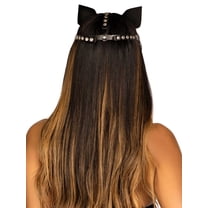 Leg Avenue Women's Vegan Leather Studded Cat Mask