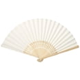 thumbnail image 1 of Oubit Folding Paper Fans,Chinese Folding Bamboo Ribs Paper Wedding Fans Hand Fans Streamlined Design, 1 of 1