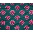 thumbnail image 4 of oneOone Polyester Lycra Fabric Floral Block Print Fabric BTY 56 Inch Wide, 4 of 4
