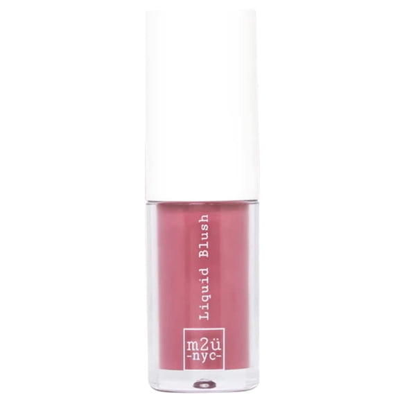 M2U NYC Colorete líquido hidratante, colorete en crema suave, colorete líquido para maquillaje, colorete líquido para mejillas, ligero, de larga duración, a prueba de manchas (rosa oscuro y bayas mixt