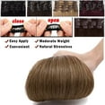 thumbnail image 3 of MY-LADY 8Pcs 18Clips Clip in Hair Extensions Human Hair for Women Double Weft Brazilian Remy Straight Human Hair Clip in Hairpiece 8inch #06 Light Brown, 3 of 8