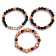 thumbnail image 1 of Pulseras de Halloween Pulseras con dijes de calabaza fantasma Pulseras de cuentas elásticas para mujeres, 1 of 5