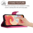 thumbnail image 2 of Faux Leather Wallet Case Compatible with Samsung Galaxy A05 | Classic Wrist Strap Flip Case | Ultra Slim Card Slots Stand Function Shockproof Phone Cover for Samsung Galaxy A05 - Rose, 2 of 7