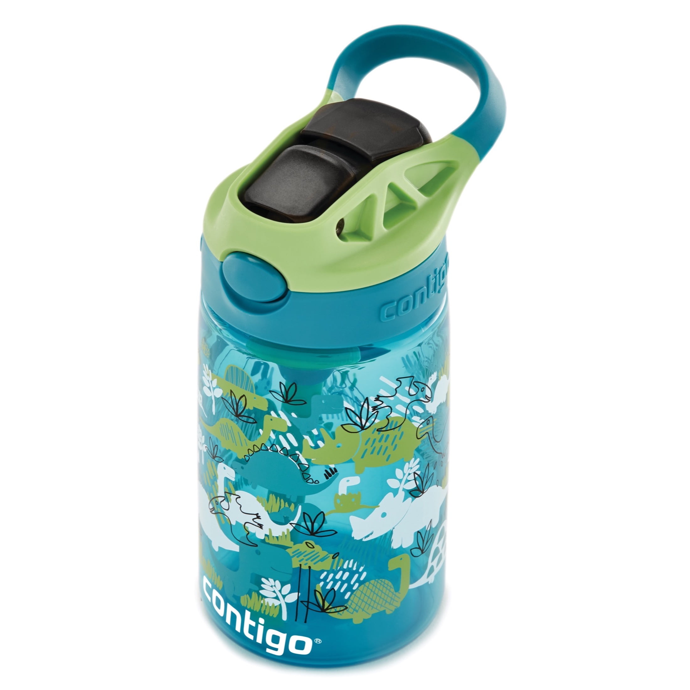Contigo Kid's 14 oz Autospout Straw Water Bottle - Blue Raspberry Punch Fox