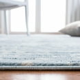 thumbnail image 4 of SAFAVIEH Martha Stewart Isabella Tazmin Diamond Area Rug, Denim Blue/Ivory, 6'7" x 6'7" Round, 4 of 11