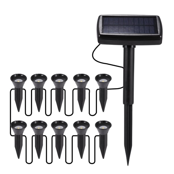 Carga Solar Al Aire Libre Led Lámpara De Paisaje Ajustable A Prueba De Agua Para Patio 1 A 10 Lámpara Methold HA020708-00