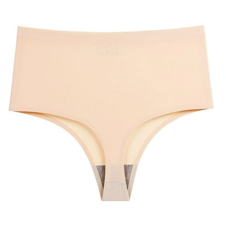 Njoeus Womens Underwear Seamless Seamless Underwear Women Pack Womens Seamless Underwear Ultra-High Waist Underwear Women s Ice Silk Panties Soft Comfy Briefs for Ladies Plus Size Breathable Underwear