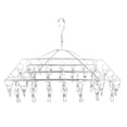 thumbnail image 1 of 1pc Multi-Purpose Clothes Hanger Stainless Steel Drying Rack Clips Socks Hanger, 1 of 8