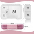 thumbnail image 3 of Boîte à Lunch Bento Tritan Pailletée, Étanche, Portable et Réutilisable Conteneurs de Stockage Alimentaire Violet 1, 3 of 5